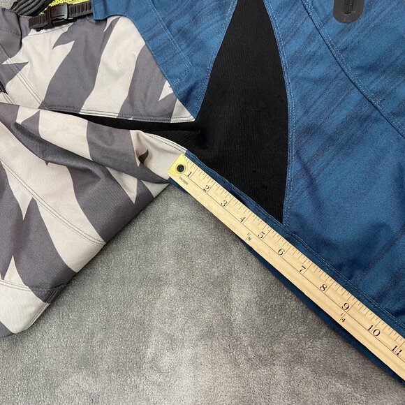 Troy Lee Designs Downhill MTB Moto Cycling Shorts Mens Size 30 Blue White Yellow - Picture 8 of 14